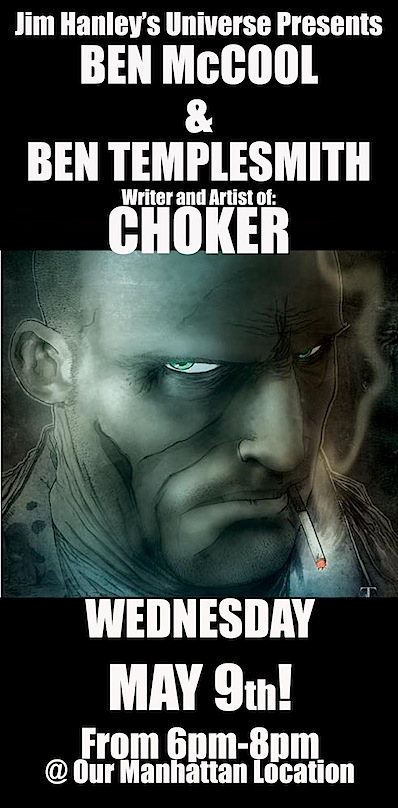 Choker Signing Templesmith McCool copy To do tonight: CHOKER signing at Jim Hanleys