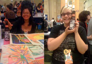 Jen Tong and Beth Hetland with Nerdlingers