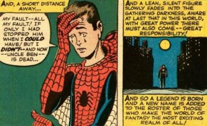 Amazing Fantasy 15 power and responsibility 300x182 INTERVIEW: R.M. Peaslee and R.G. Weiner Deconstruct Spider Man in WEB SPINNING HEROICS