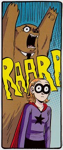 monacle bear 126x300 Review: The Adventures of Superhero Girl