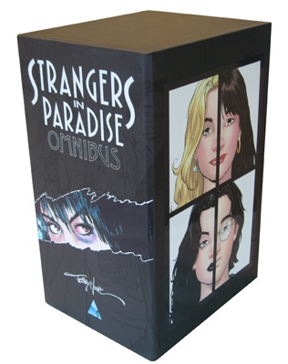 sip omnibus slipcase The Stranger in Paradise Omnibus is back in paperback
