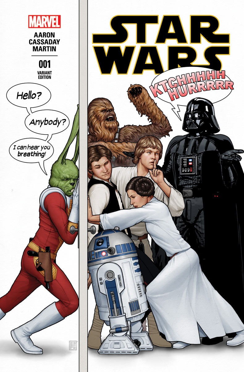 STAR WARS CHRISTOPHER PARTY var1 Jaxxon is Back on Star Wars #1 Party Variant Cover