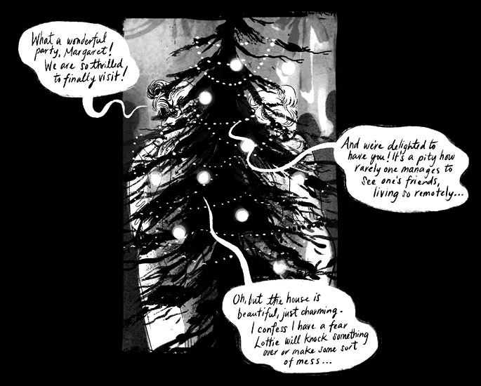 walltwo Webcomic Alert: New Christmas horror comic from Emily Carroll All Along the Wall