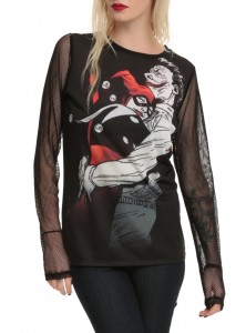 10232899 DCHarleenMeshTop hi 222x300 Harley Quinn inspires new Hot Topic clothing collection (+giveaway!)