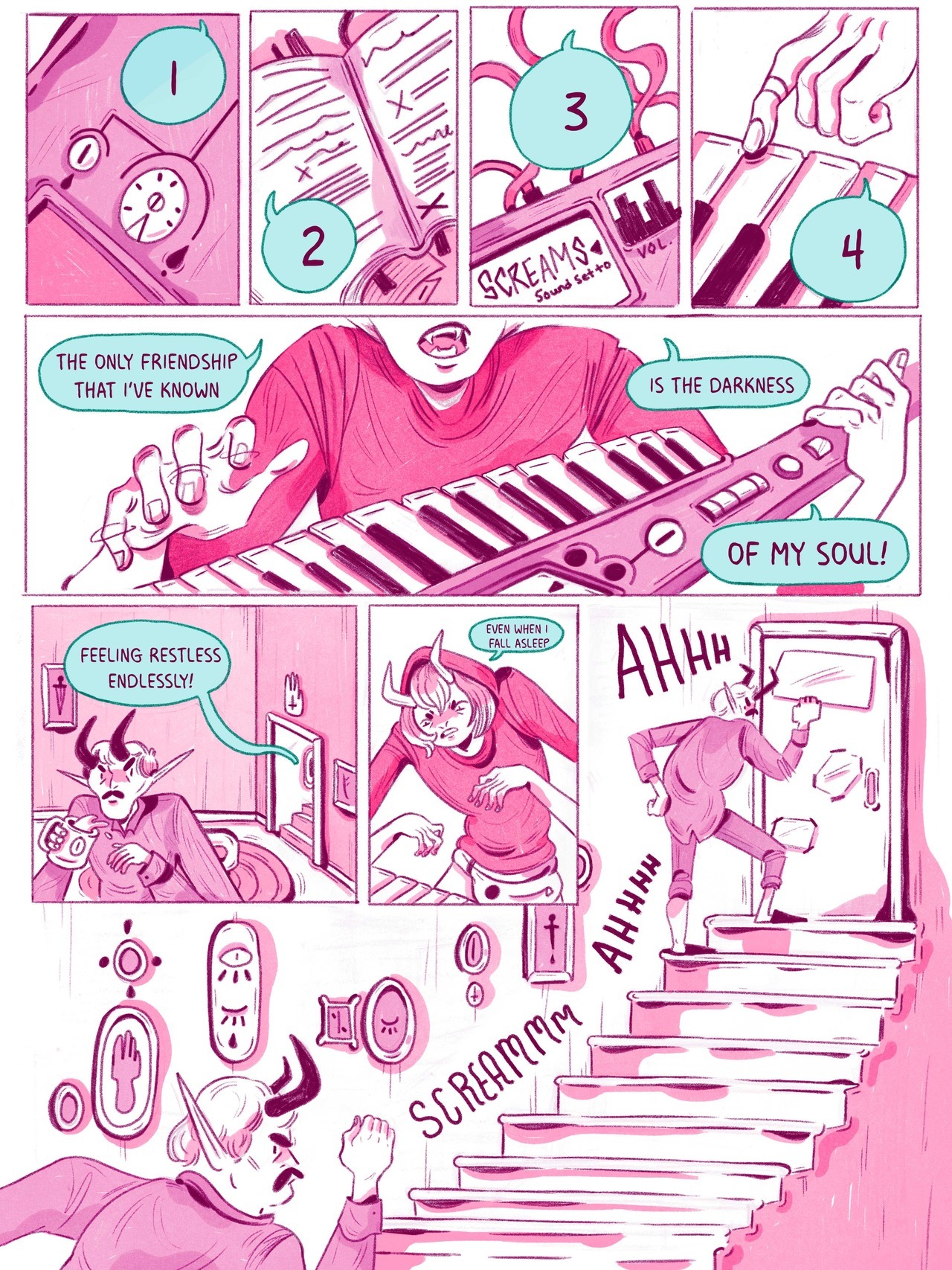 A Year of Free Comics: Friendship and Noise Music Drenched in Pink in ...