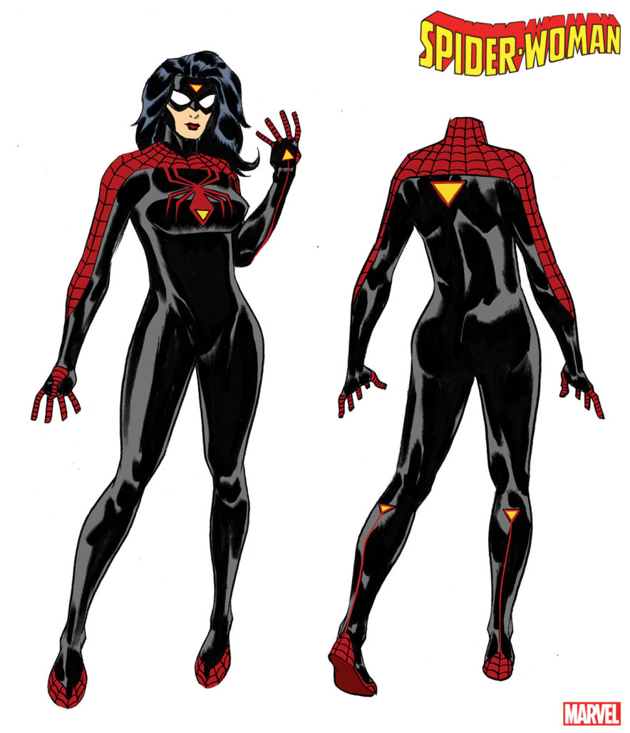 Jessica Drew debuts her new costume in SPIDER-WOMAN #1