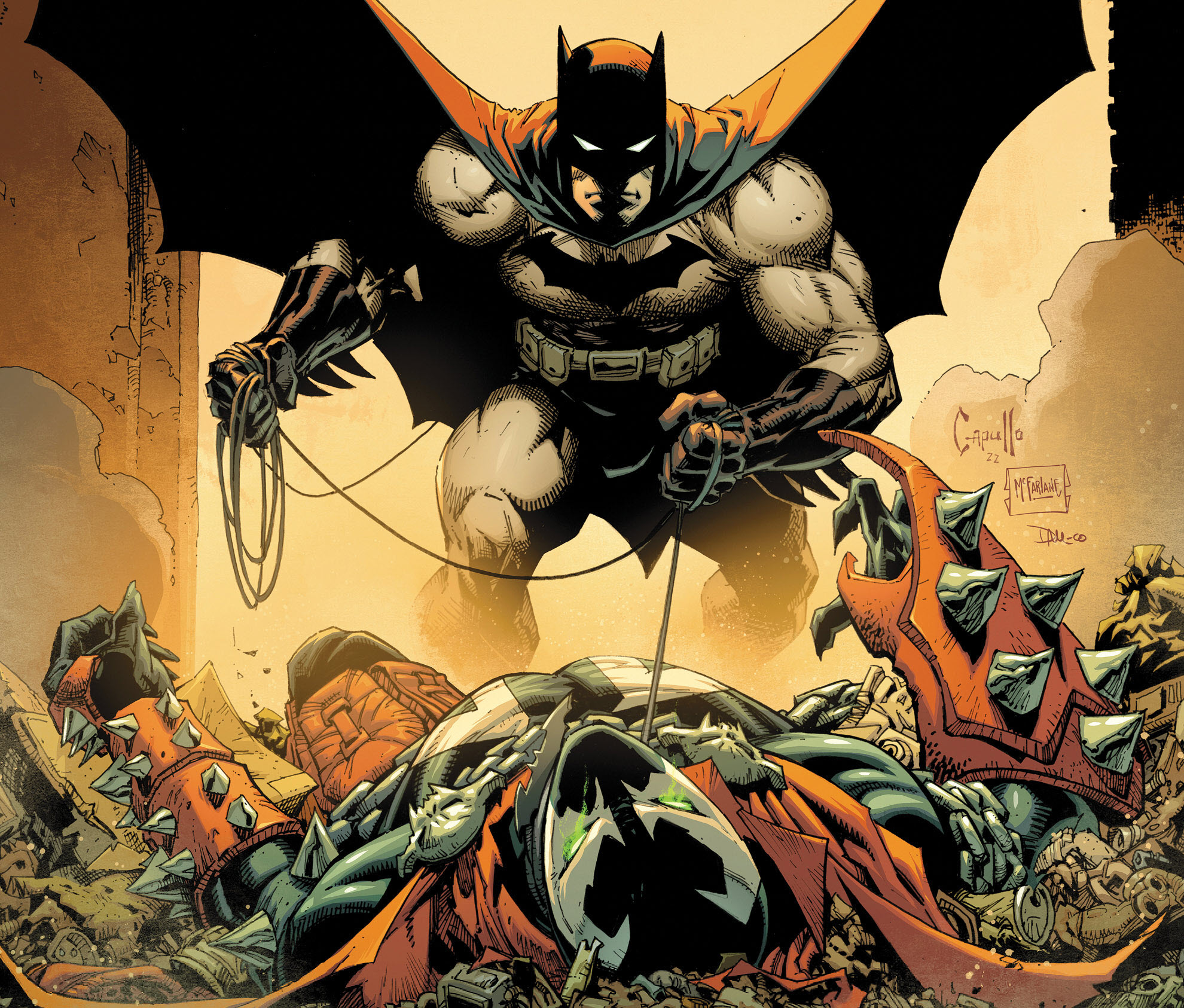 DC Drops Details For Todd McFarlane Greg Capullo S New BATMAN SPAWN Crossover Flipboard