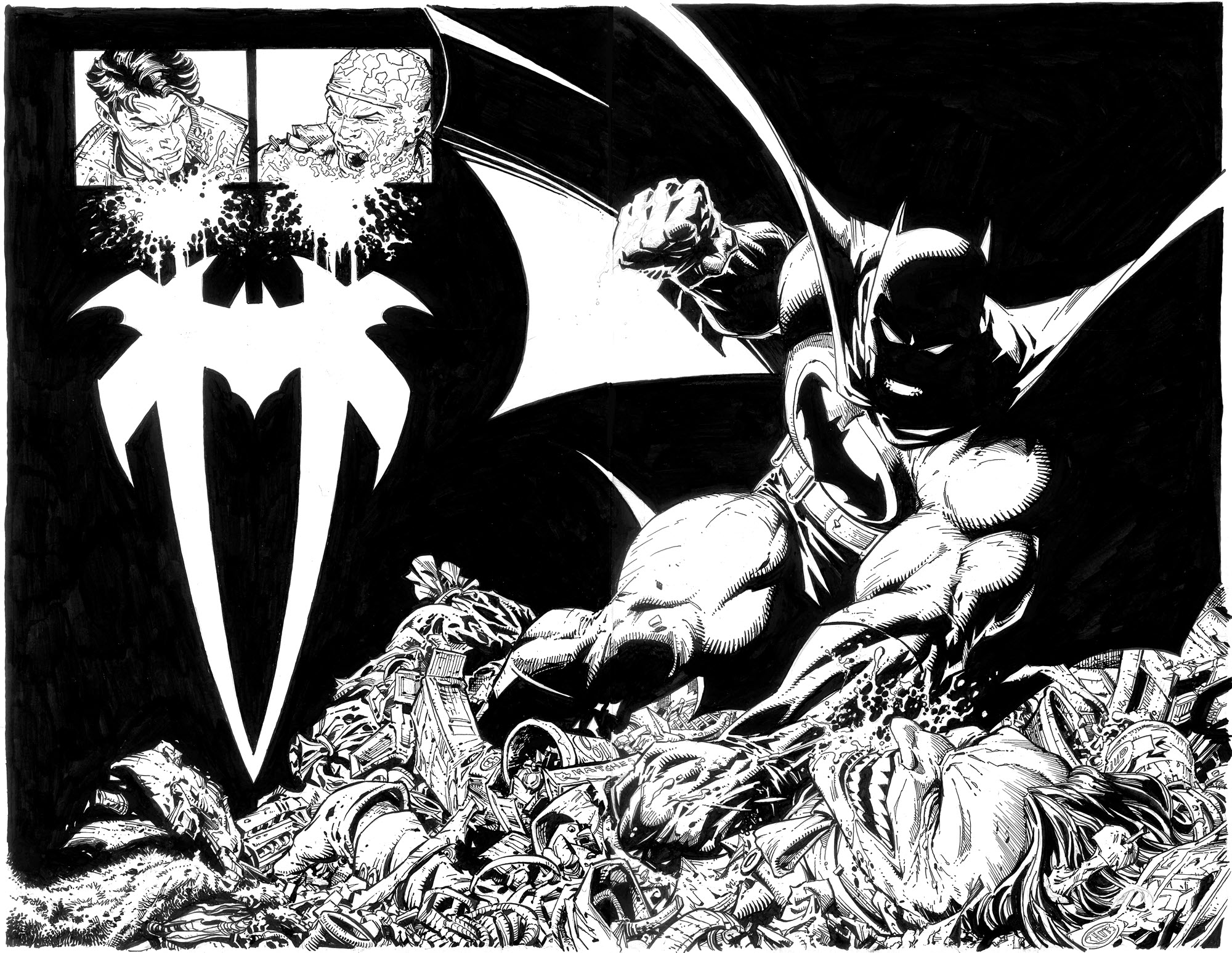 BATMAN/SPAWN Crossover One-shot Gets Inked Only Edition