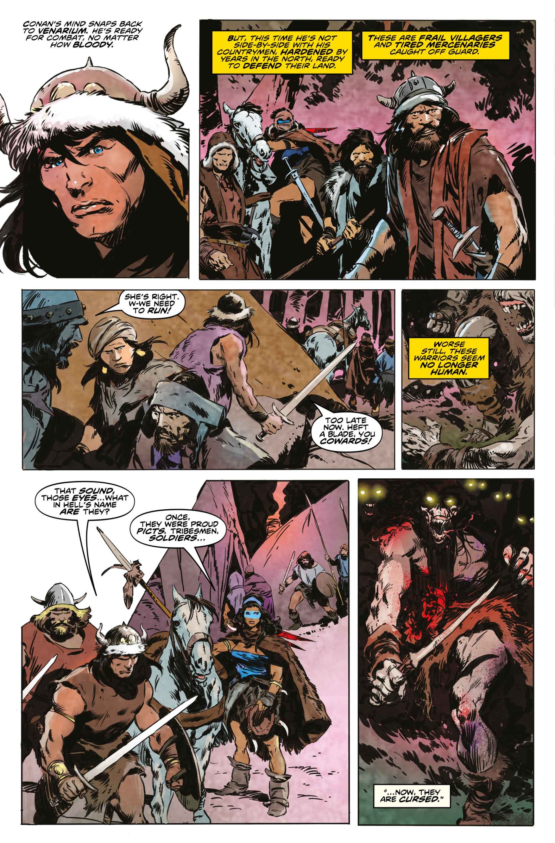 PREVIEW: First lettered interiors for July's CONAN THE BARBARIAN #1 ...