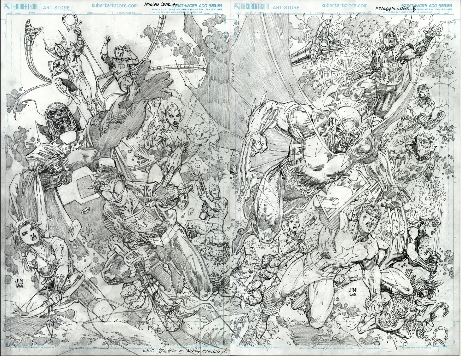 Jim Lee variant cover revealed for DC VS MARVEL: THE AMALGAM AGE omnibus