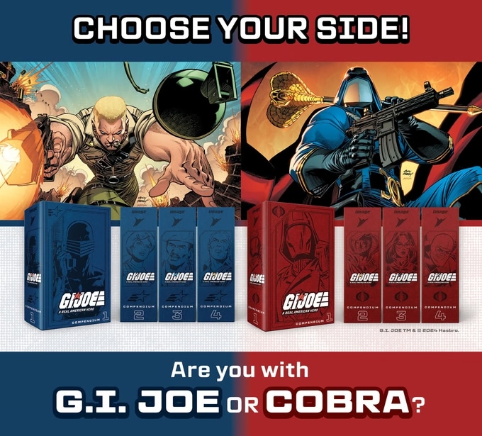 G.I. JOE COMPENDIUM blue joe versus red cobra