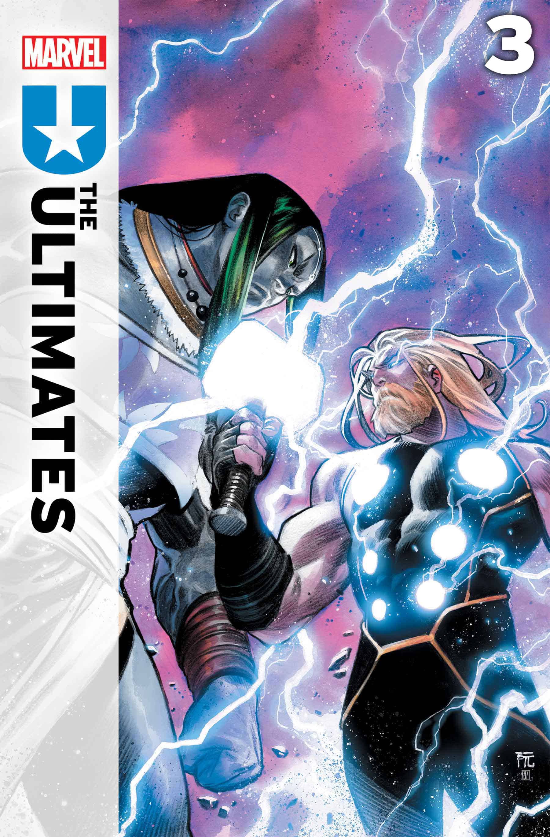 Thor battles Doom in Ultimates #3