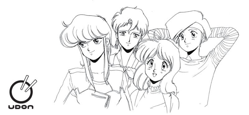 Sketch of the Knight Sabres from Bubblegum Crisis