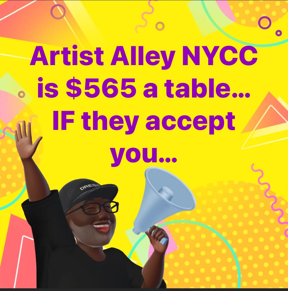 TC Ford shares NYCC 2024 Artist Alley price of $565
