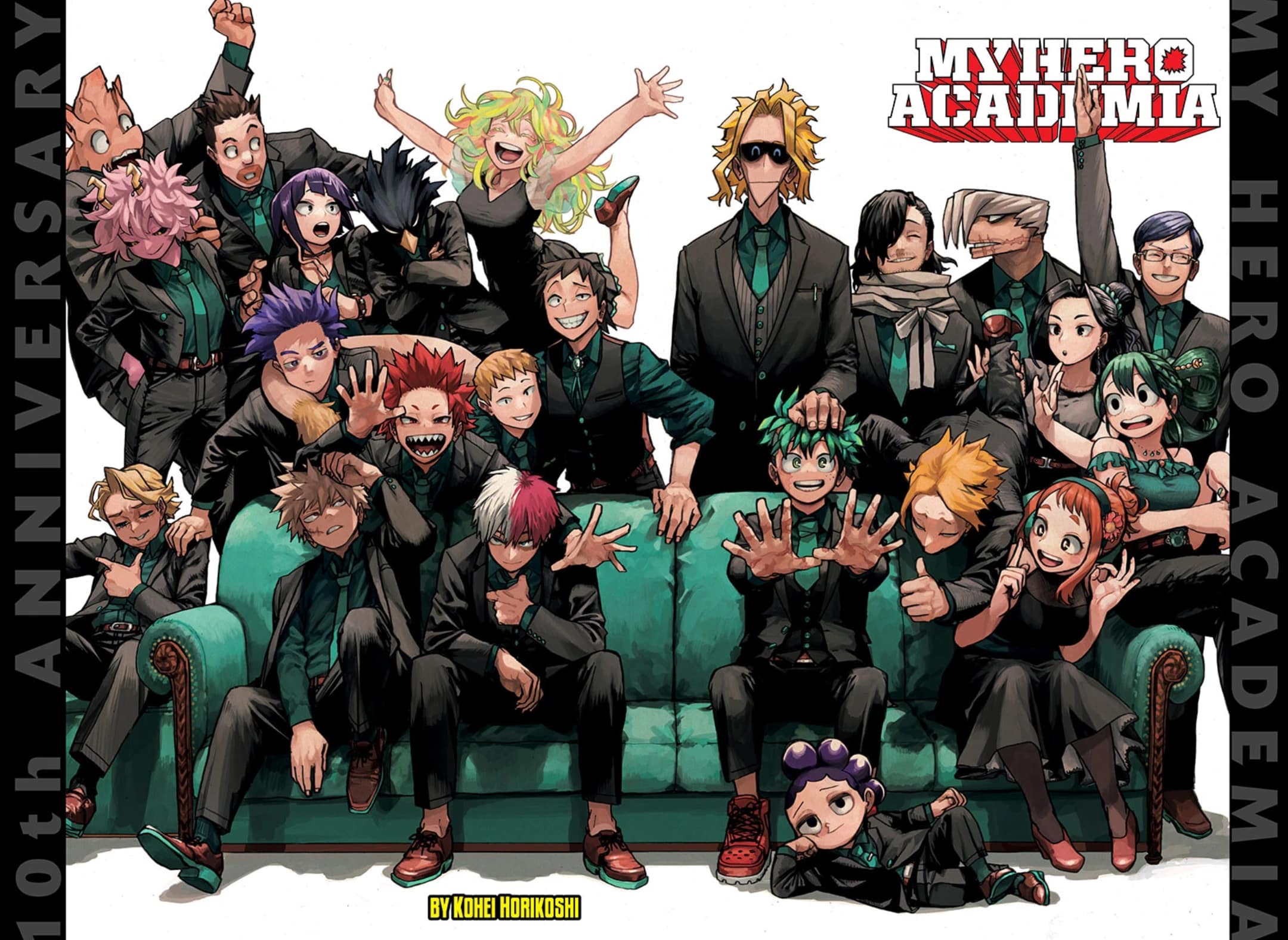 My Hero Academia Chapter 429 10th Anniversary Color Illustration