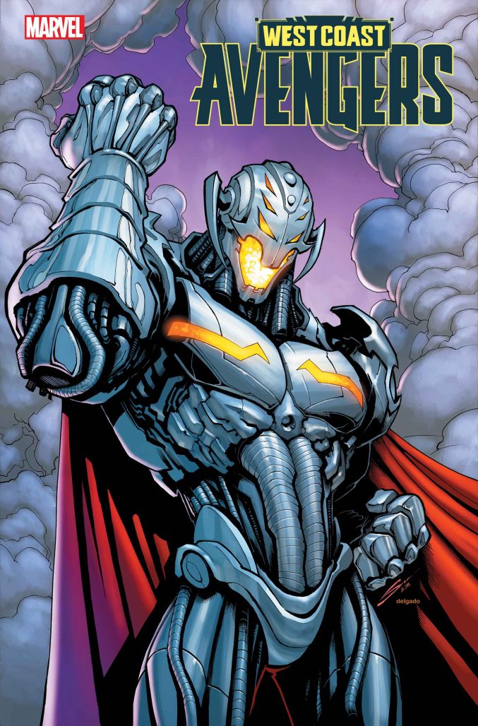 Ultron wearing a cape