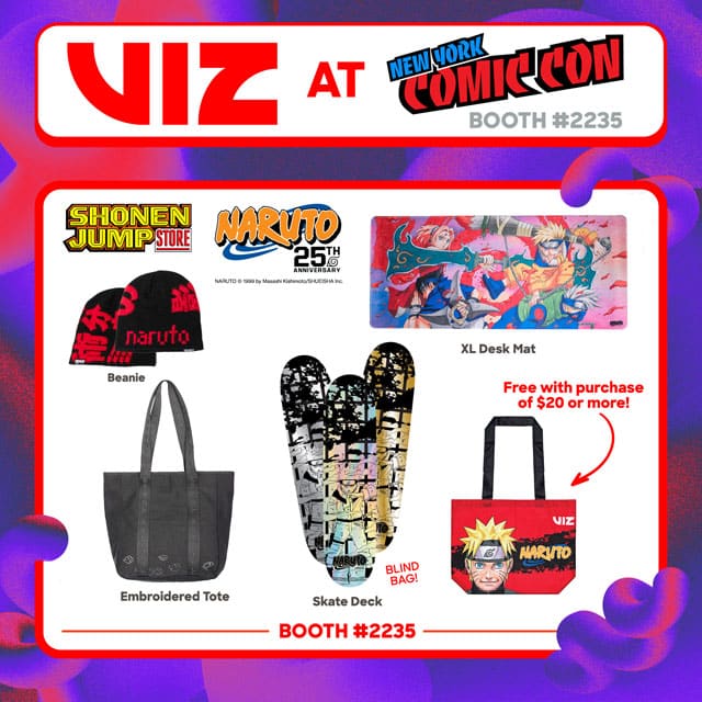 More from Viz, including beanies, table mats, skateboard decks and tote bags