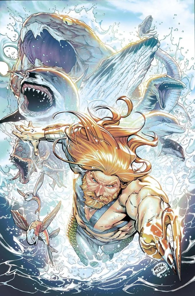 Aquaman #1 variant cover art by Brad Walker