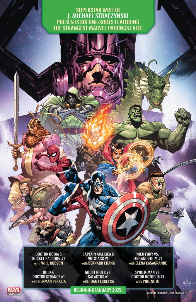 Avengers and Galactus comic book cover