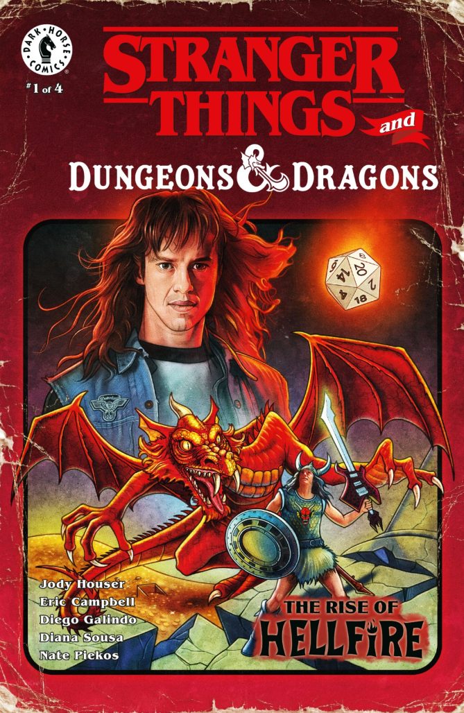 Stranger Things and Dungeons & Dragons: Rise of Hellfire #1 variant cover