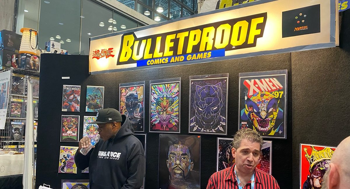 Brooklyn’s own BULLETPROOF COMICS has a big booth at the con and special guests