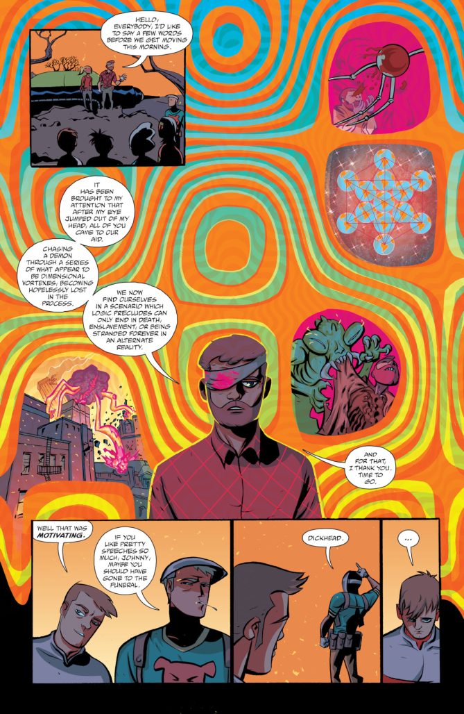 Cave Carson has a cybernetic vision