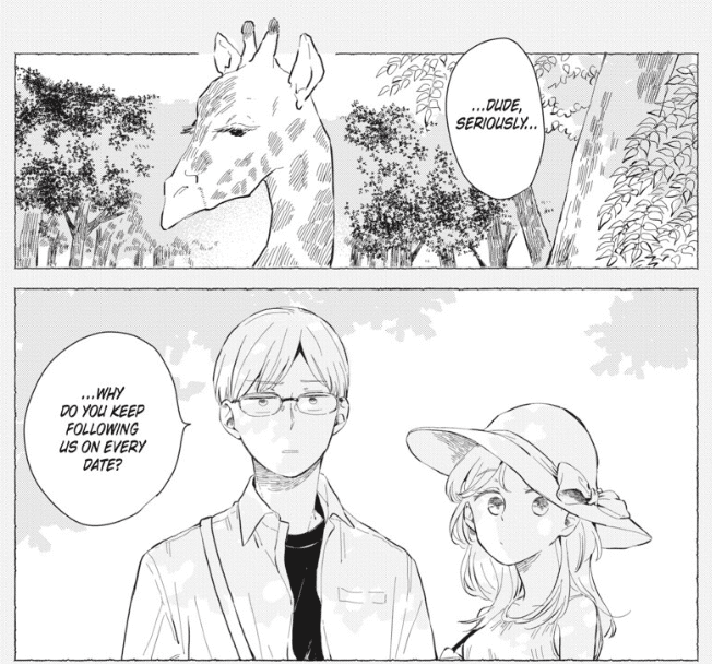 hereditary triangle fumiya hayashi from yen press manga with koutarou and touko at the zoo on a date