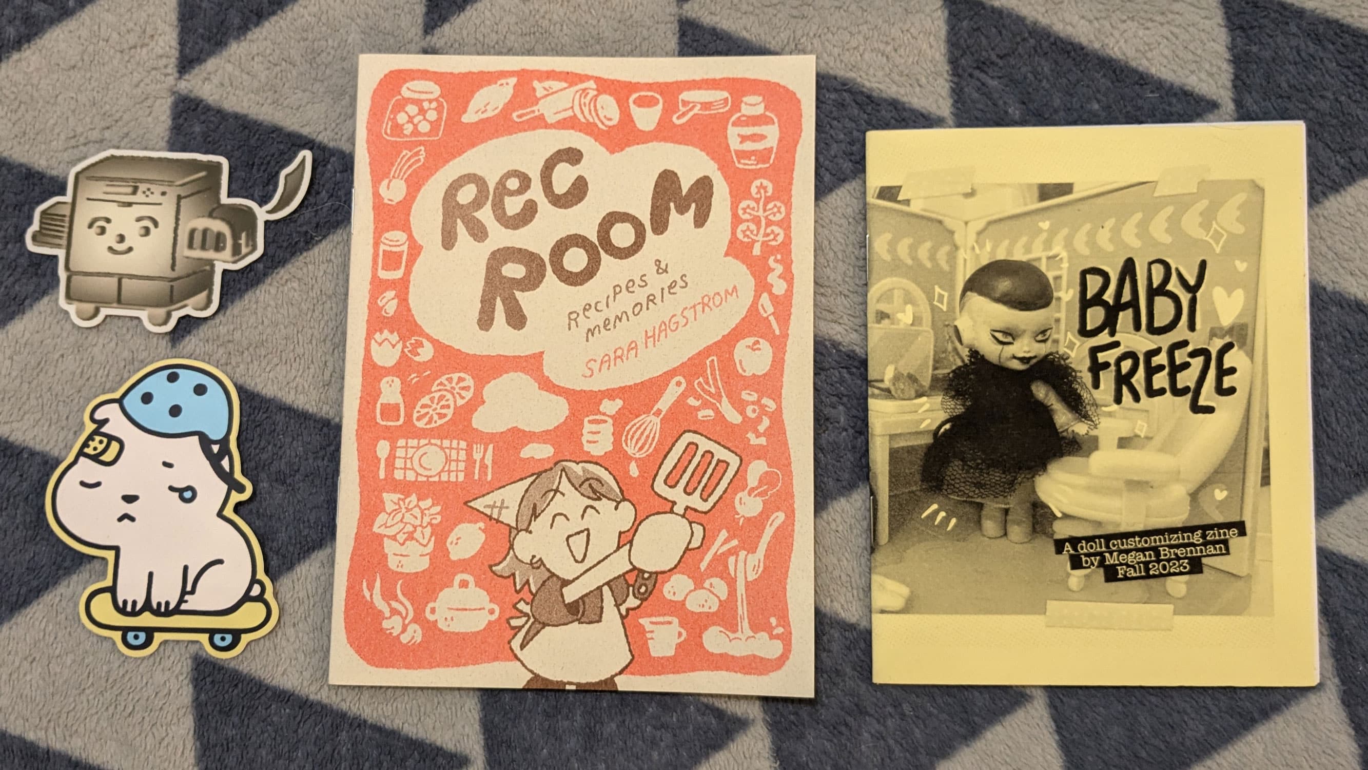 Lucky Pocket Press RISO mascot, Boya Sun, Sara Hagstrom, Megan Brennan