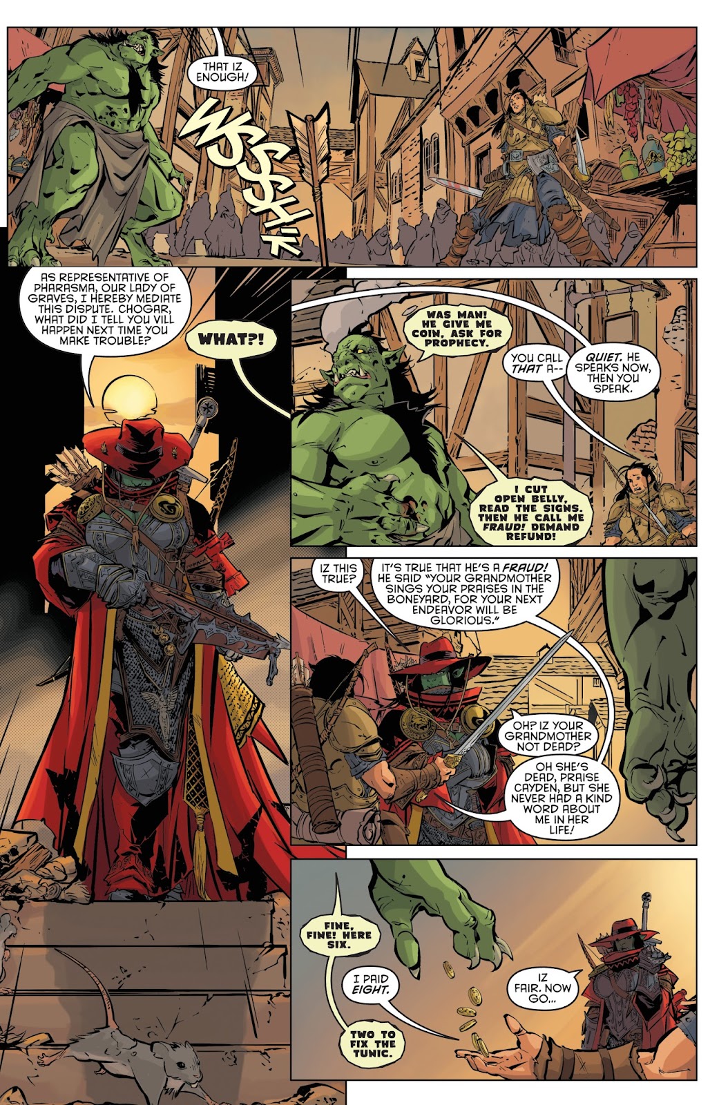 Pathfinder dynamite comic preview