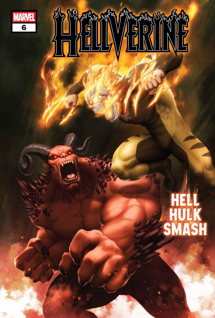 Hellverine Fighting Hellhulk