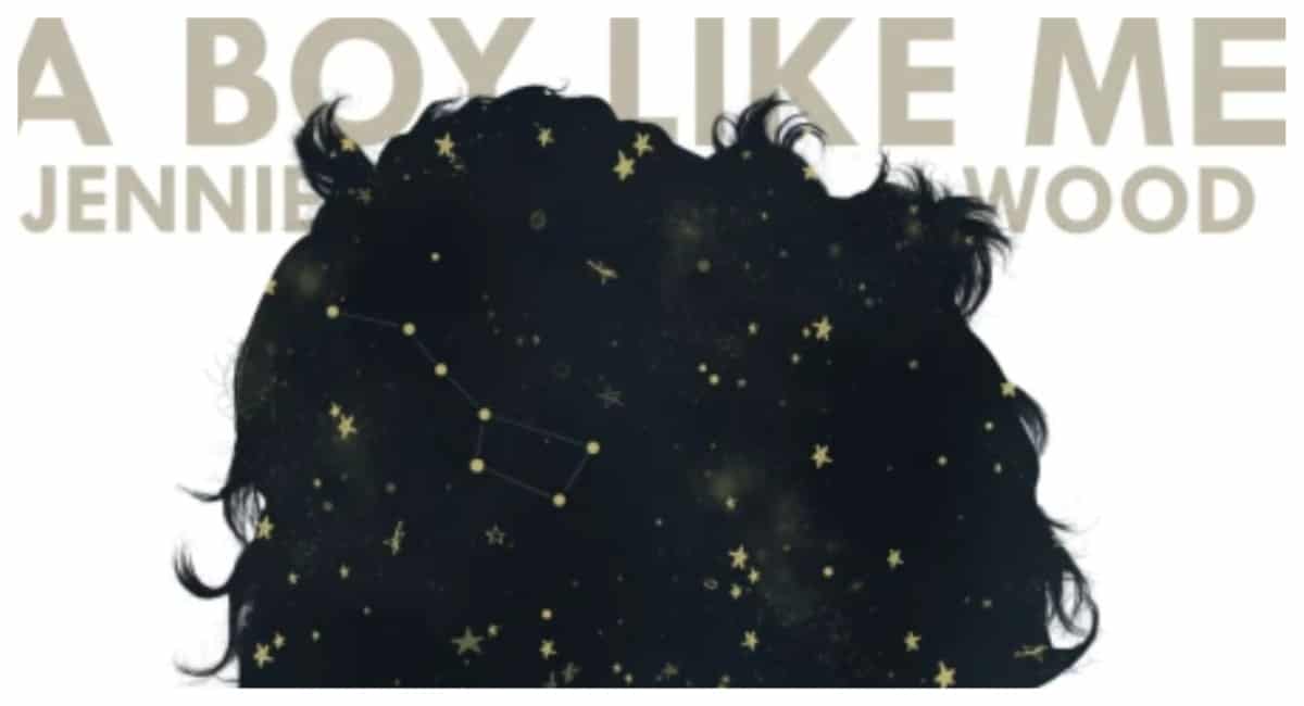 A boy like me covers up the art of a sea of ​​black hair with stars inside