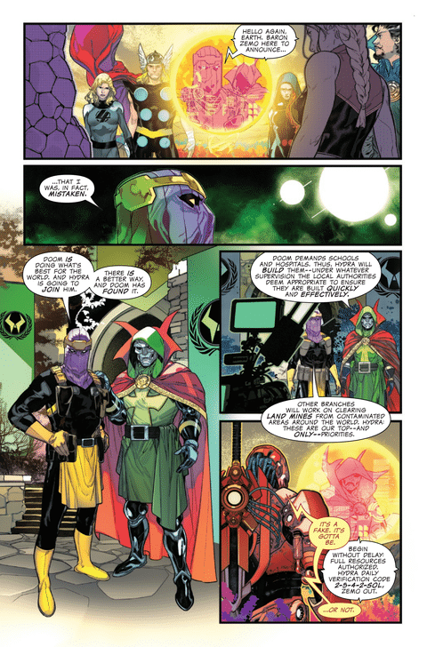 Doom and Baron Zemo, BFFS plans to achieve a better, brighter future through racism!