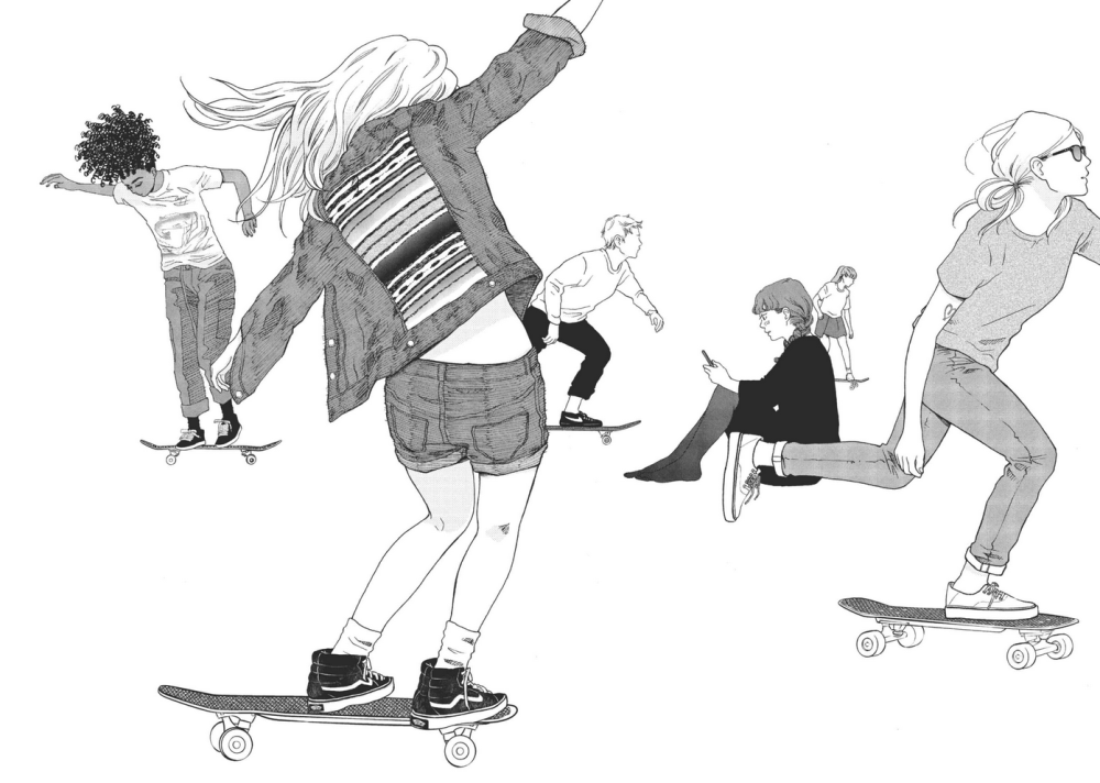 kodansha shiho's Makihirochi's sketchy scroll 1 manga is fascinated by people's ice skating