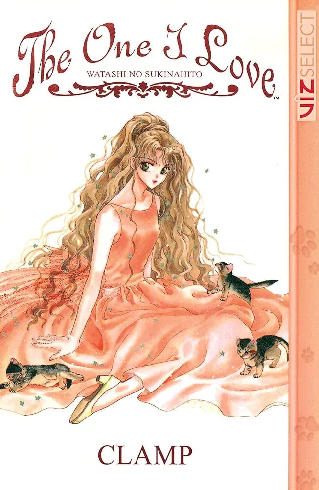 I like the one on the cover. Woman with long hair in pink dress sits with three kittens.