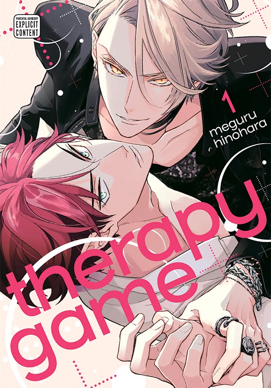 cover of therapy game volume 1 depicting the two main characters lying on top of each other and looking at the reader