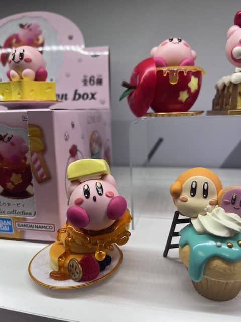 The cutest Kirby toys at the Bandai booth at the Toy Fair