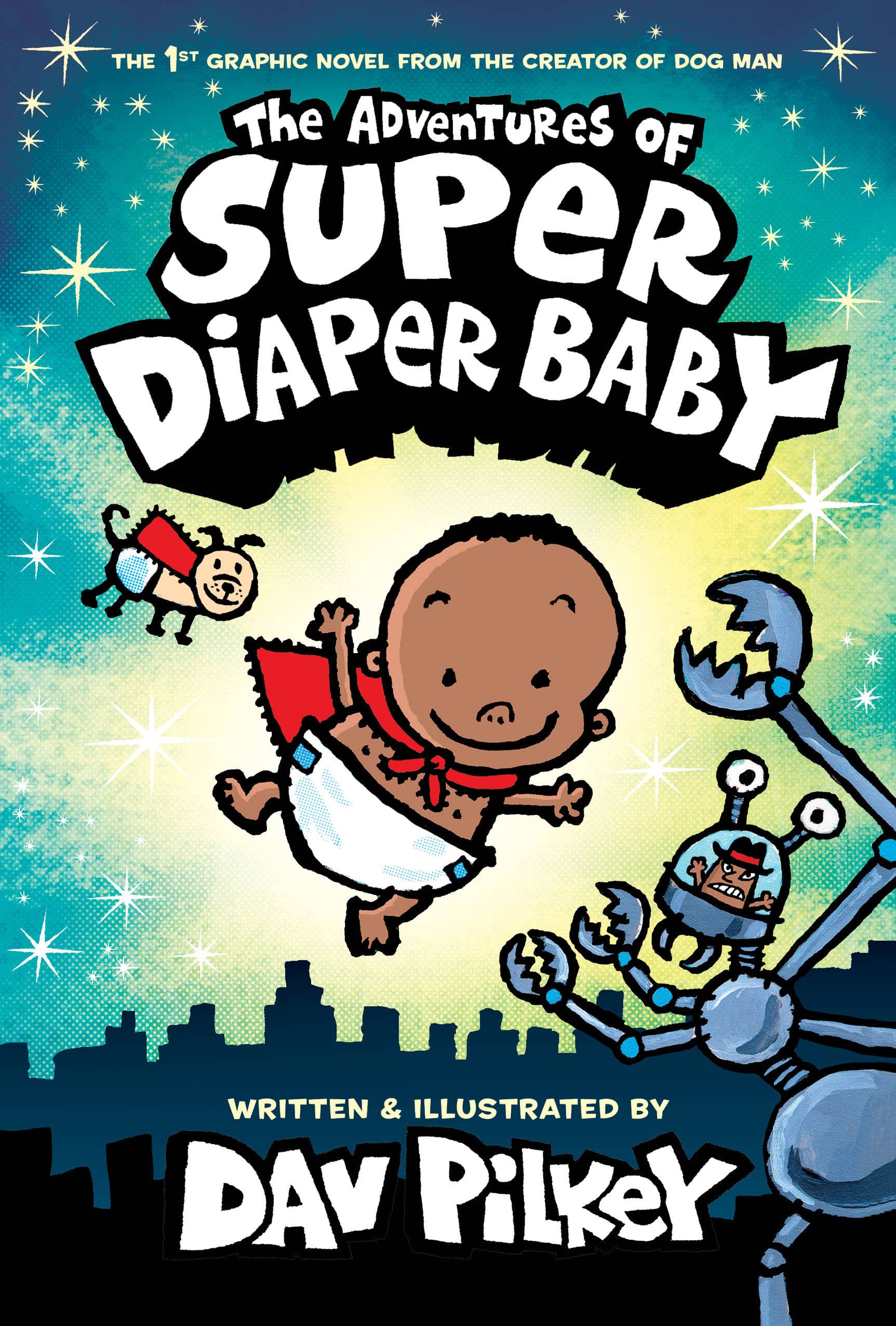 The Adventures of Super Diaper Baby full-color edition cover