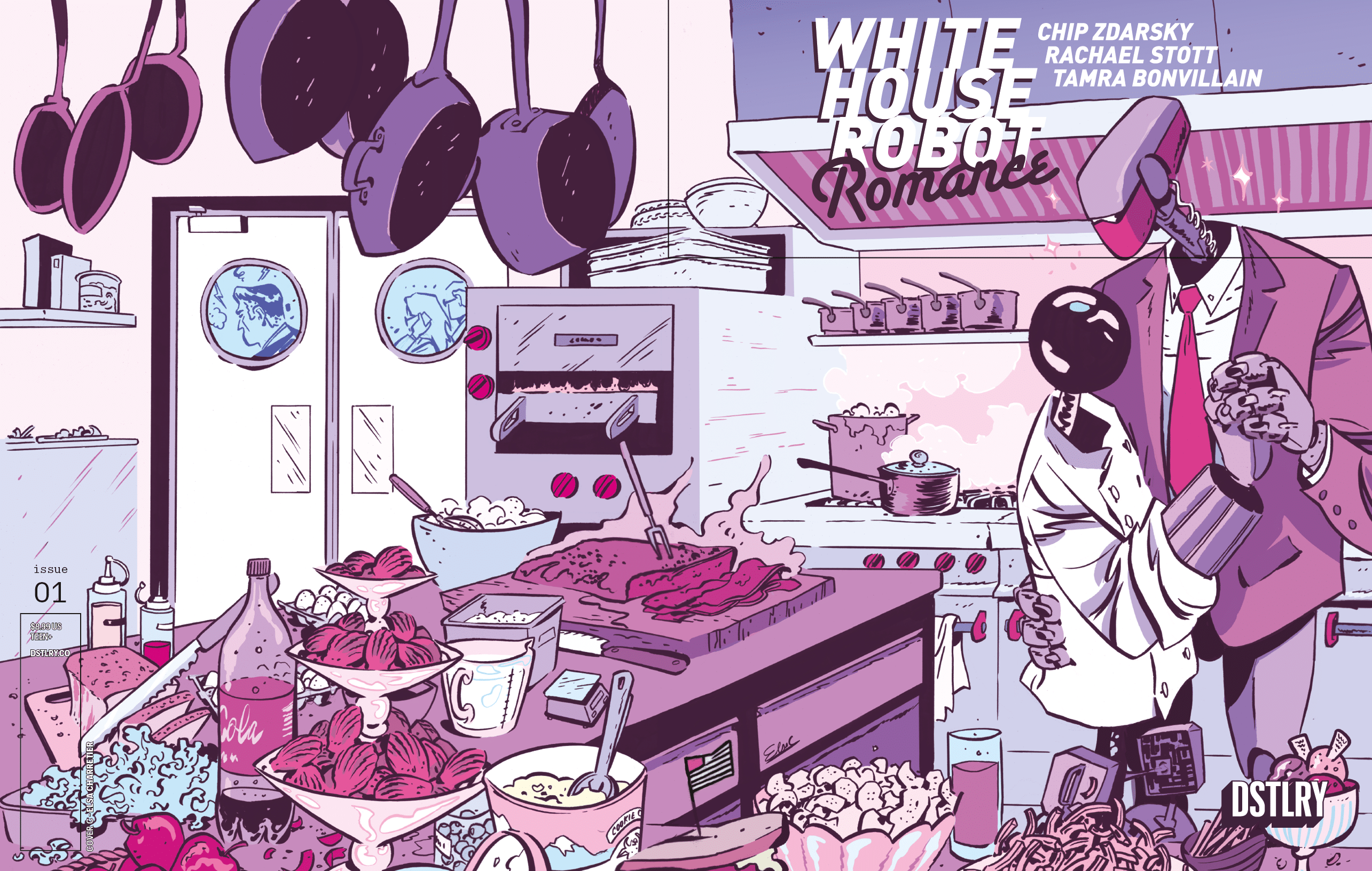 White House Robot Romance #1 Cover C by Elsa Charretier