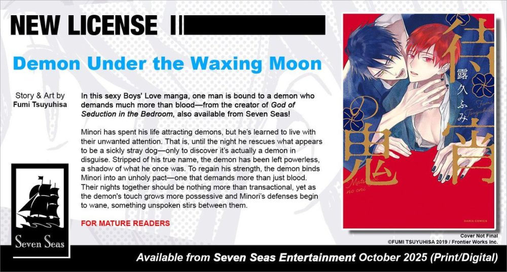 Seven Seas Entertainment Wonderful Wednesday Demon Under the Waxing Moon