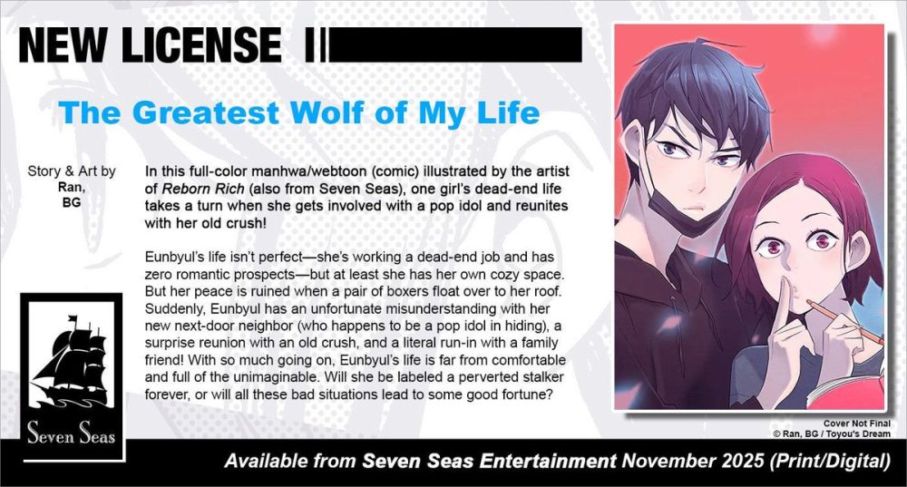 Seven Seas Entertainment Wonderful Wednesday The Greatest Wolf of My Life